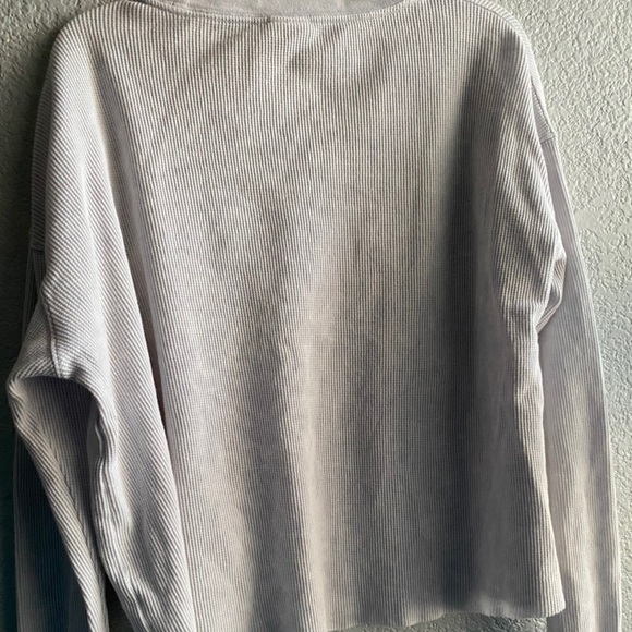 PINK White Oversized Long Sleeve Shirt - Picture 3 of 3